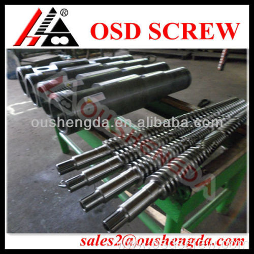 popular Twin conical screw barrel for Jinhu extruder